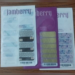 ⚜️ Jamberry Nail Wraps ⚜️ New In Pack ⚜️ Lot J2 ⚜️ 3 Pack⚜️